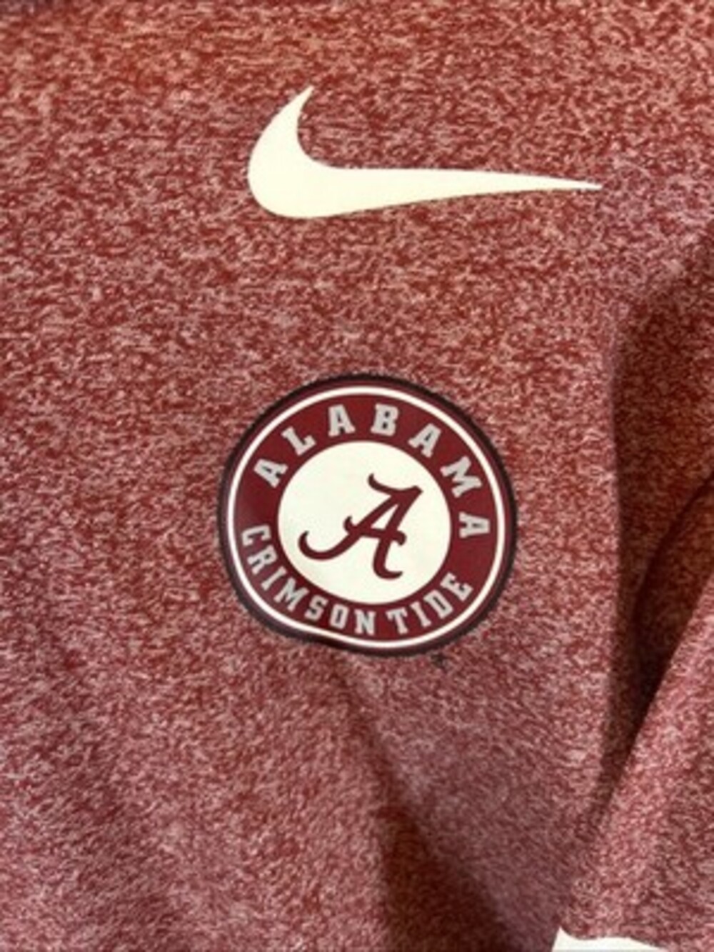 Nike Alabama Crimson Tide Marled Long Sleeve Hooded Size M - Picture 3 of 5